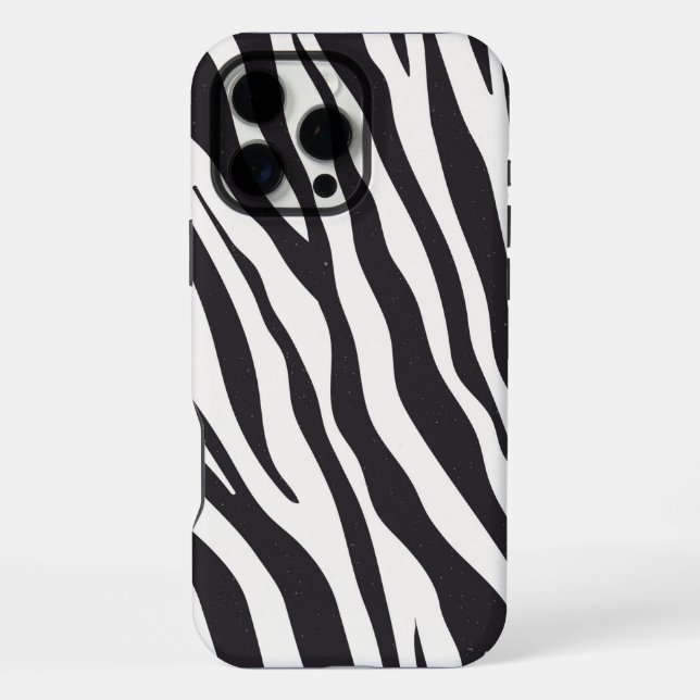 Coque iPhone Zebra Stripes iPhone Case – Black & White Pattern (Verso)