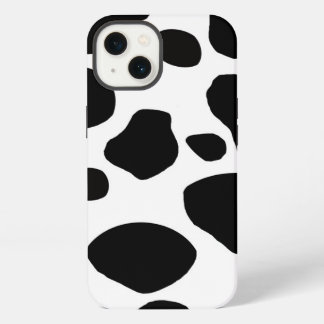 Etui iPhone 13 Zones de vache blanches noires