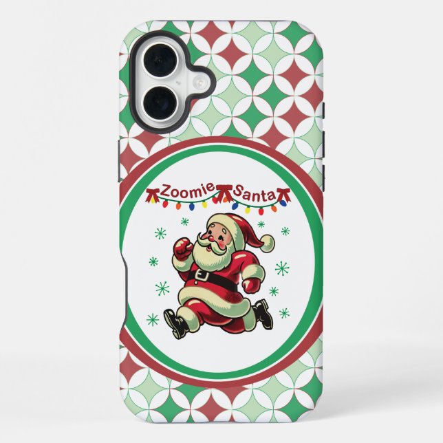 Coque iPhone Zoomie Santa Christmas (Verso)
