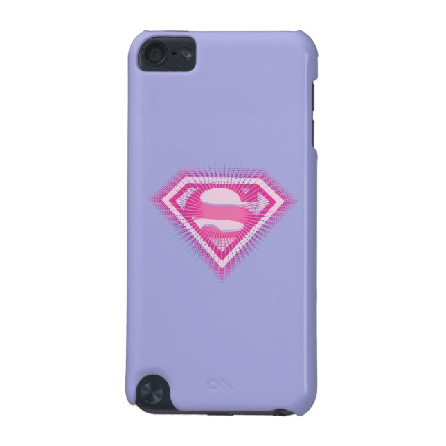 Coque iPod Touch 5G Logo Supergirl rose (Dos)
