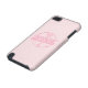 Coque iPod Touch 5G Note de musique rose Supergirl (Bas)