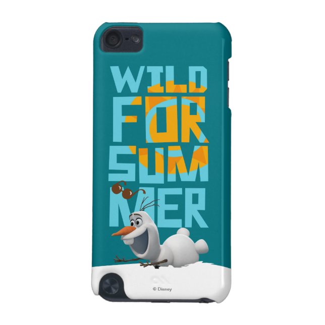 Coque iPod Touch 5G Olaf| Sauvage pour l'été avec Orange Circle (Dos)