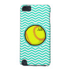 Softball ; Aqua Green Chevron