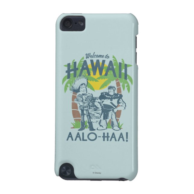 Coque iPod Touch 5G Woody et Buzz - Bienvenue à Hawaii (Dos)