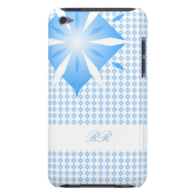 Coque iPod Touch Case-Mate Caisse bleue du contact 4G d'iPod de forme de (Dos)