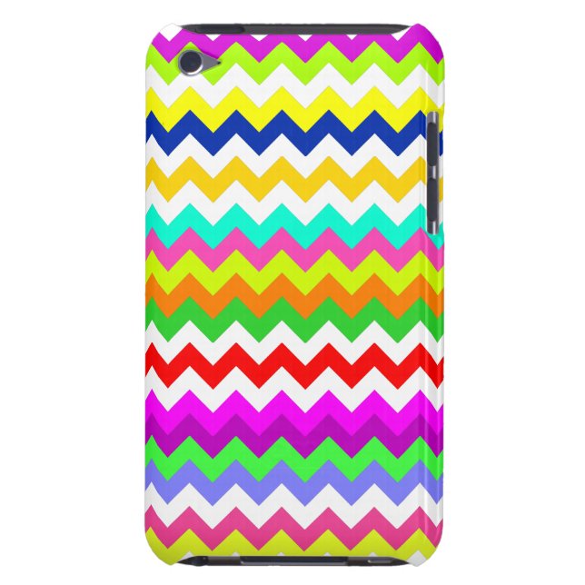 Coque iPod Touch Case-Mate Quelque chose mais Chevron gris (Dos)