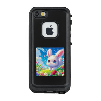 COQUE LifeProof FRÄ’ POUR iPhone SE/5/5s お花畑を跳ねるぴょんこちゃん💛