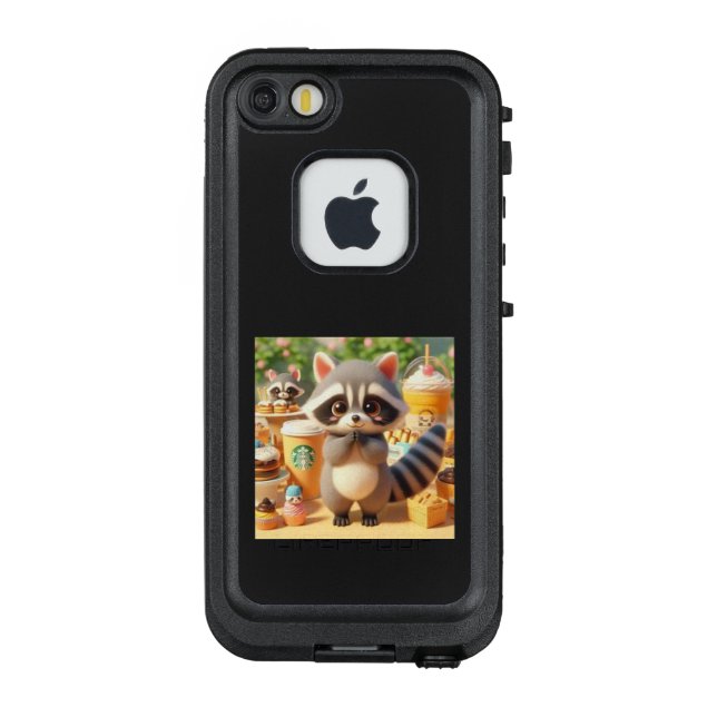 COQUE LifeProof POUR iPhone アライグマくんのティータイム (Dos)