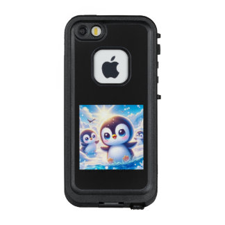 COQUE LifeProof FRÄ’ POUR iPhone SE/5/5s  ペンギン君たちのアイススケート