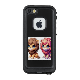 COQUE LifeProof FRÄ’ POUR iPhone SE/5/5s  双子ライオン