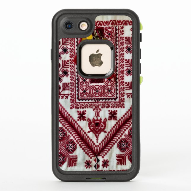 Coque LifeProof Pour iPhone Affaire téléphonique palestinienne Tatreez (Dos)