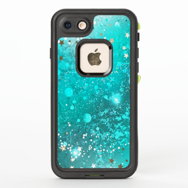 Coque LifeProof Pour iPhone Arrière - plan à huile Turquoise de la menthe (Dos)