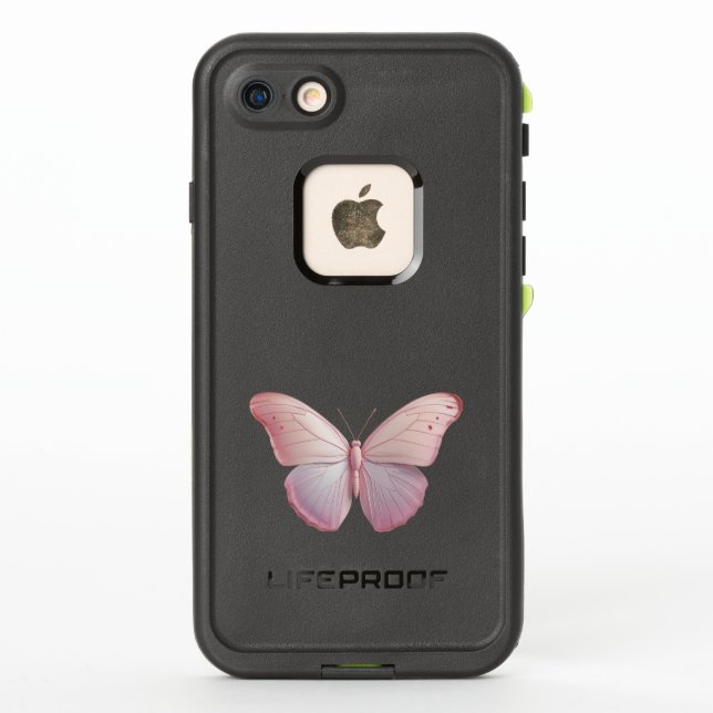 Coque LifeProof Pour iPhone Art élégant minimaliste moderne papillon  (Dos)