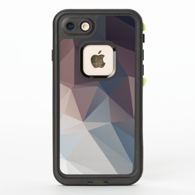 Coque LifeProof Pour iPhone Art pyramidal Abstrait foncé à clair (Dos)