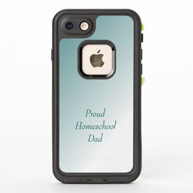 Coque LifeProof Pour iPhone Blue Ombre Homeschool Papa (Dos)