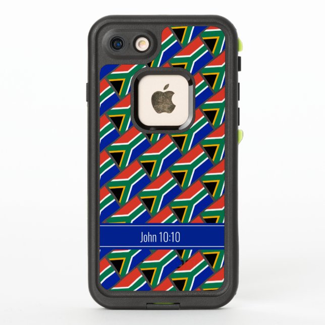 Coque LifeProof Pour iPhone Boîtier téléphonique personnalisé AFRIQUE DU SUD (Dos)