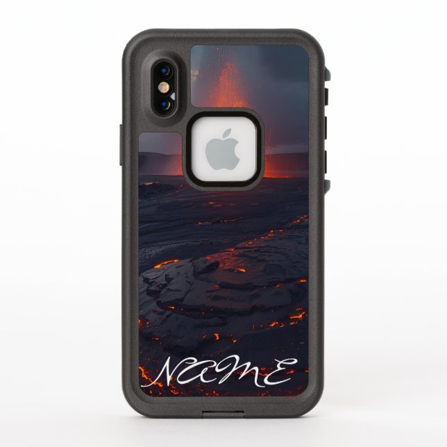 Coque LifeProof Pour iPhone Boîtier téléphonique Volcano Art Fiery - Personnal (Dos)