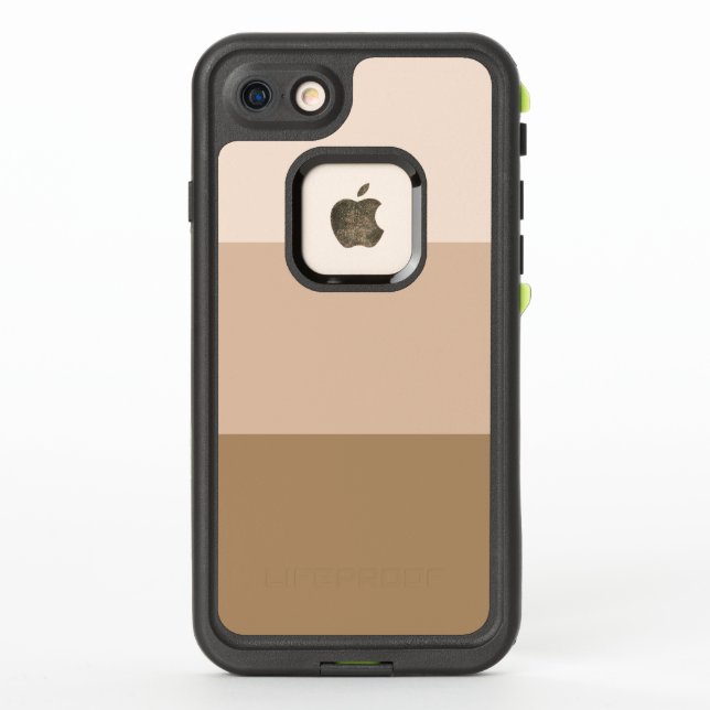 Coque LifeProof Pour iPhone Brown Ombre strié (Dos)
