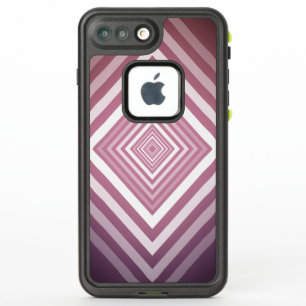 Carrés modernes de la Gradation rose et blanc