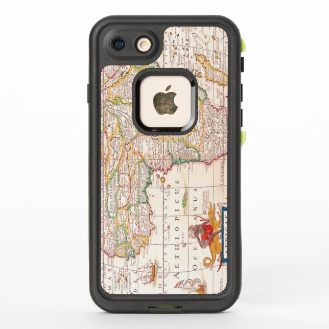Coque LifeProof Pour iPhone Carte antique de l'Afrique (Dos)