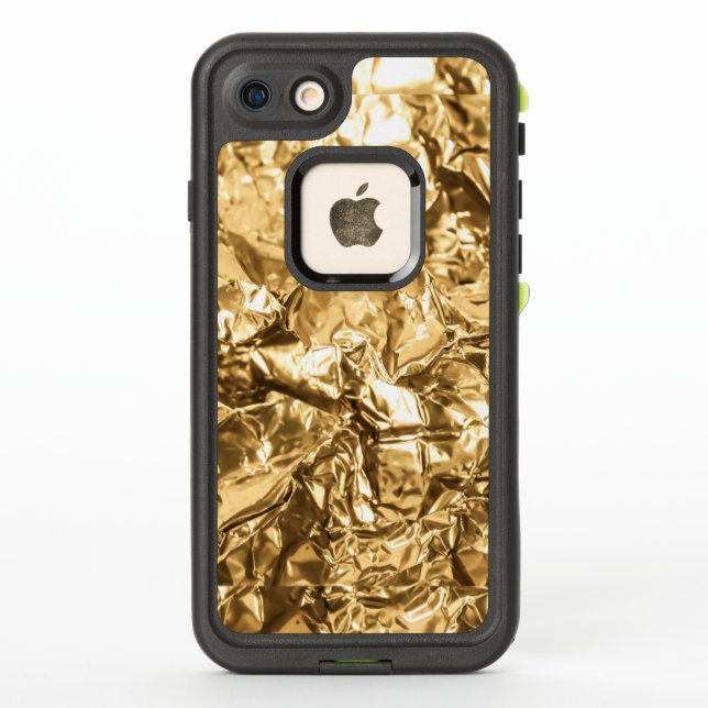 Coque LifeProof Pour iPhone Crushed Golden Folds (Dos)