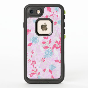 Curieux motif floral pastel coloré