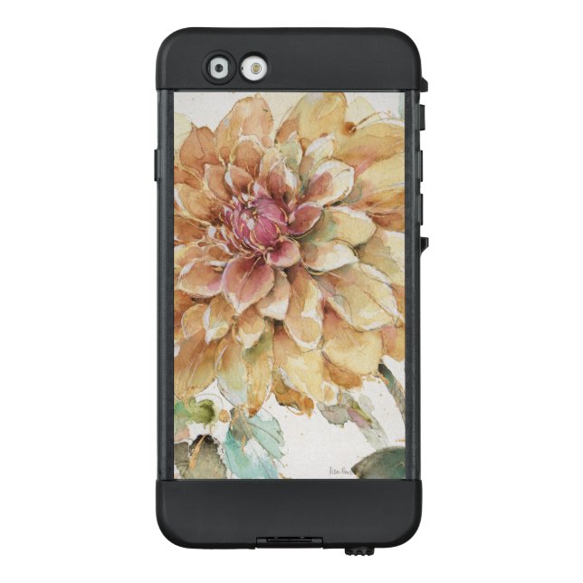 Coque LifeProof Pour iPhone Dahlia orange (Dos)