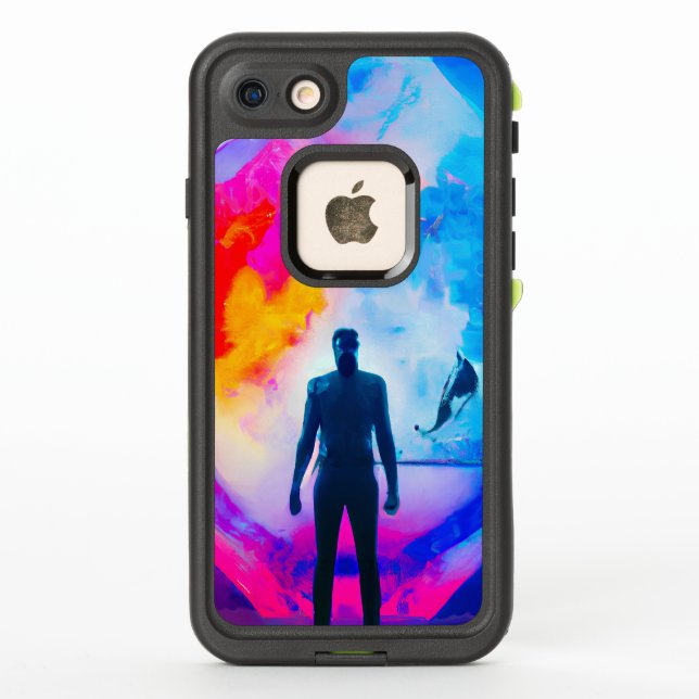 Coque LifeProof Pour iPhone Debout dans les couleurs (Dos)