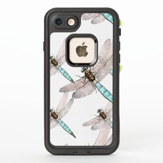 Coque LifeProof Pour iPhone Dragonfly Air Force en blanc (Dos)
