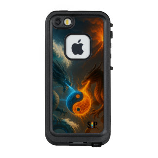Coque LifeProof FRÄ’ Pour iPhone SE/5/5s Dragons – Feu et Eau en Duel Éternel