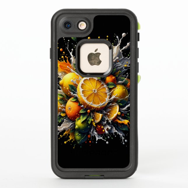 Coque LifeProof Pour iPhone Explosion de Citron (Dos)