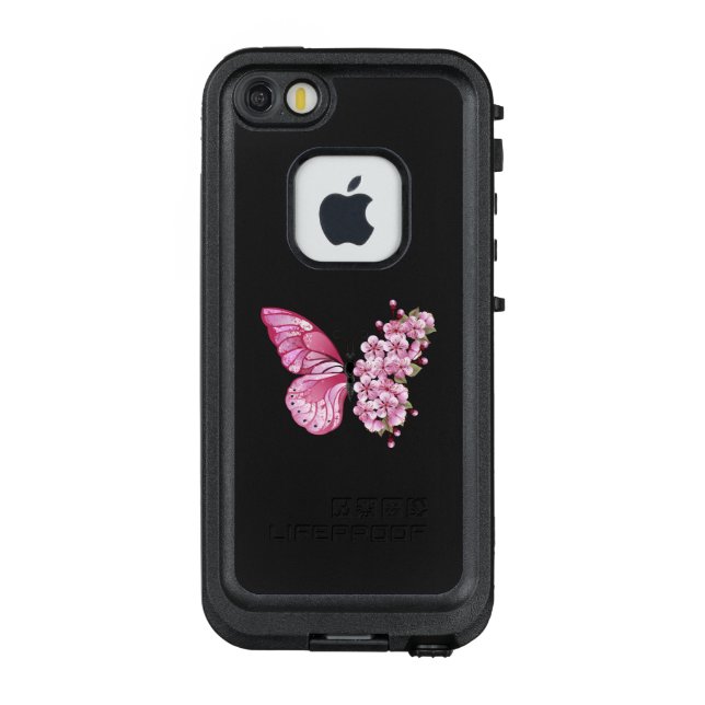 Coque LifeProof Pour iPhone Flower Butterfly (Dos)