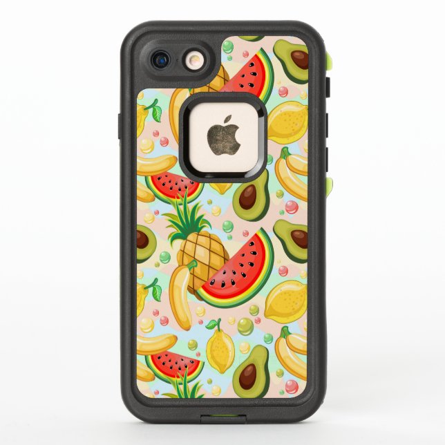 Coque LifeProof Pour iPhone Fruits d'été frais Motif (Dos)