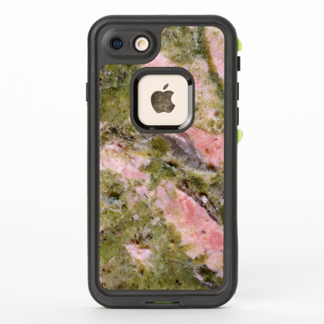 Coque LifeProof Pour iPhone Gemstone Series - Thulite rose et vert (Dos)