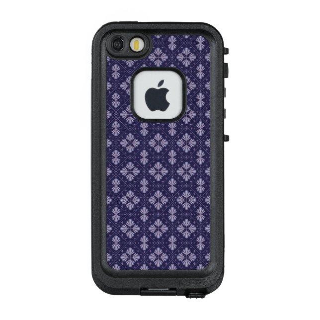 Coque LifeProof Pour iPhone Geometric Flower Petals Abstract Repeat Pattern (Dos)