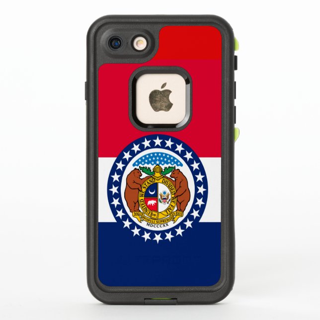 Coque LifeProof Pour iPhone Graphique d'indicateur d'état dynamique du Missour (Dos)