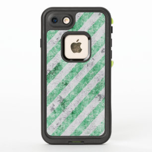 Grungy Green et ivoire Diagonal Stripes