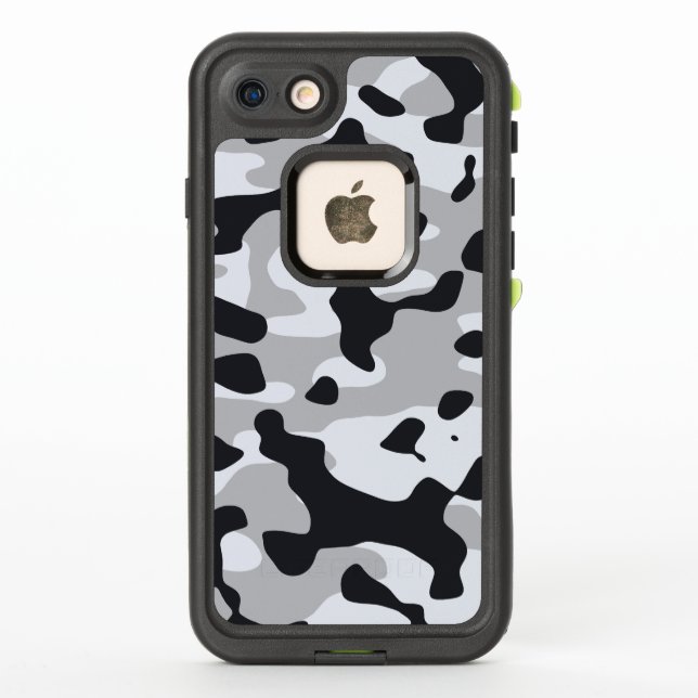 Coque LifeProof Pour iPhone High contrast urban camouflage (Dos)