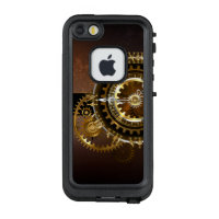 Horloge Steampunk avec des engrenages anciens