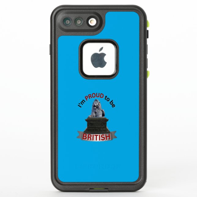 Coque LifeProof Pour iPhone Je suis fier d'être britannique (Dos)