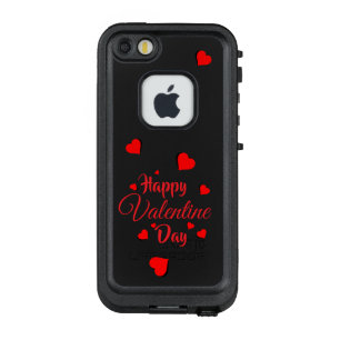 Coque LifeProof FRÄ’ Pour iPhone SE/5/5s Joyeuse Saint-Valentin noir