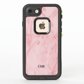 Marbre rose Monogramme