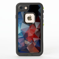 Motif Abstrait de pyramide bleu vif