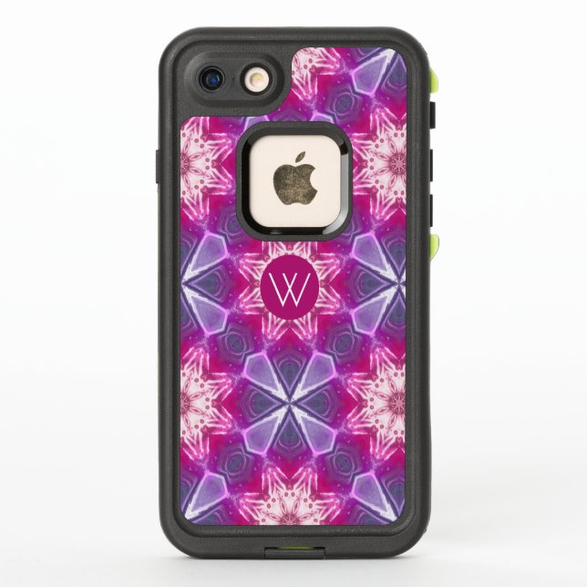 Coque LifeProof Pour iPhone Motif Abstrait rose moderne (Dos)