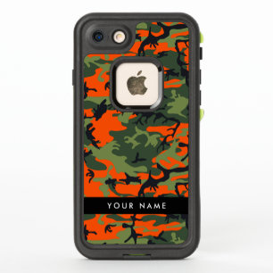 Motif de camouflage orange, Votre nom, Personnalis
