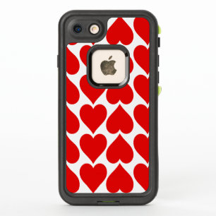 Motif de cœurs rouges, romantique, amour