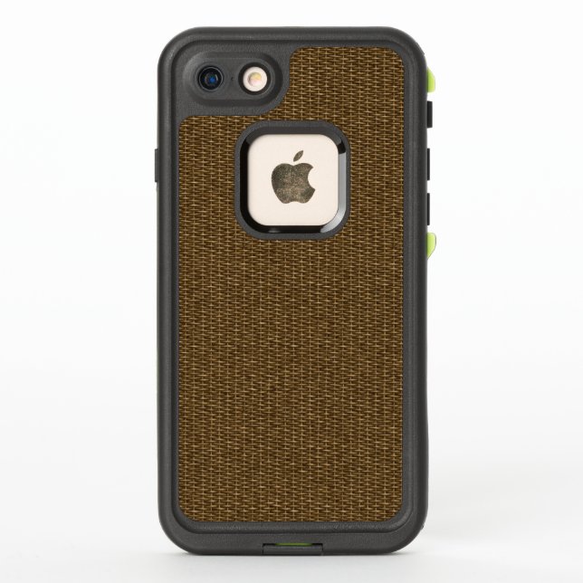 Coque LifeProof Pour iPhone Motif de pesage Brown serré (Dos)