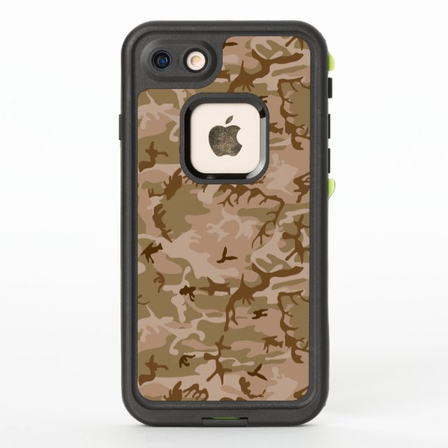 Coque LifeProof Pour iPhone Motif du Camouflage du désert, Motif militaire, Ar (Dos)