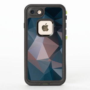 Motif Pyramide Abstrait bleu rose