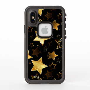 Motif sans couture avec étoiles d'or